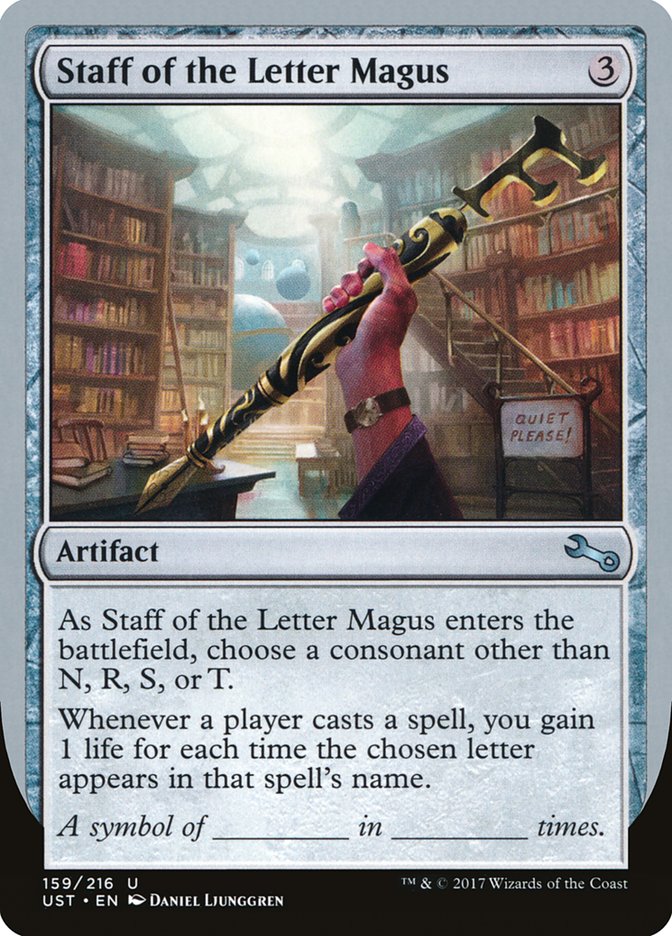 Staff of the Letter Magus [Unstable] [Foil]