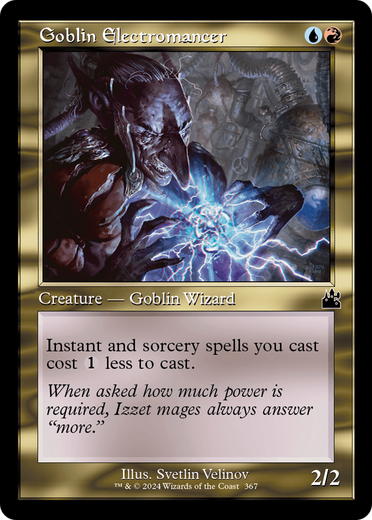 Goblin Electromancer (Retro Frame) [Ravnica Remastered] [Foil]