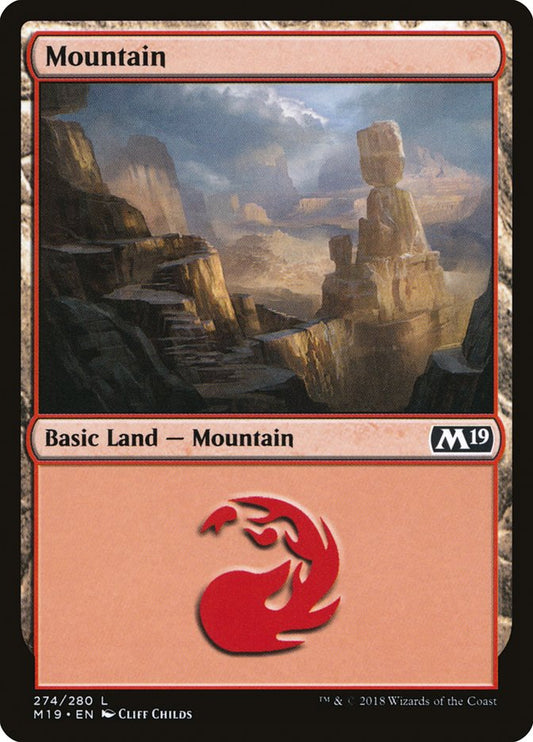 Mountain (274) [Core Set 2019] [Foil]