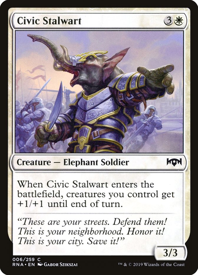 Civic Stalwart [Ravnica Allegiance] [Foil]
