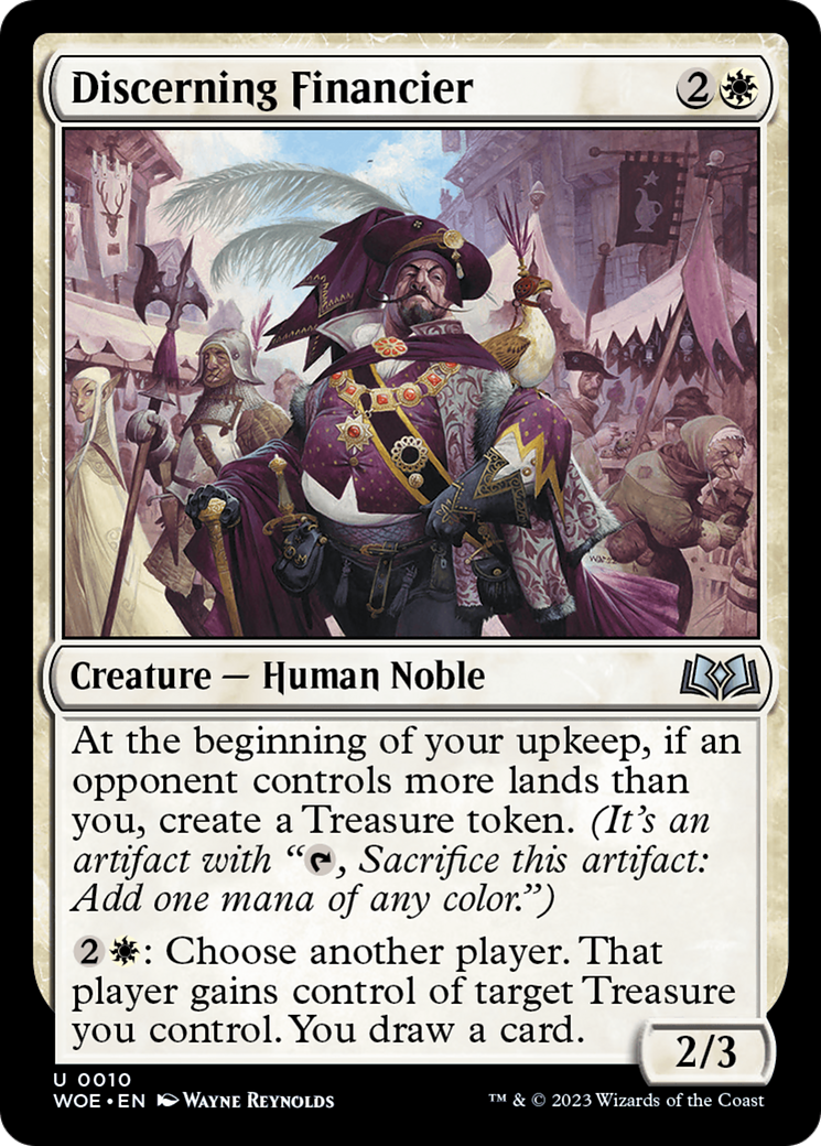 Discerning Financier [Wilds of Eldraine] [Foil]