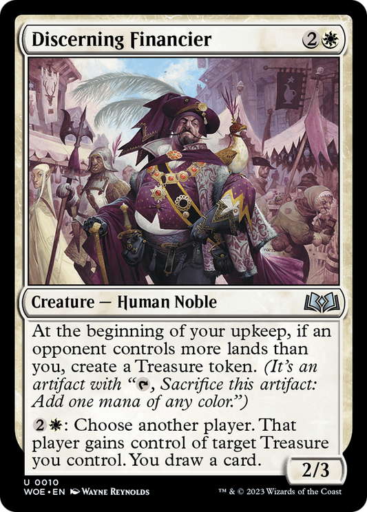 Discerning Financier [Wilds of Eldraine] [Foil]