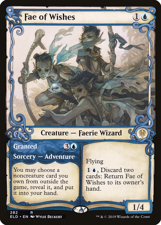 Fae of Wishes // Granted (Showcase) [Throne of Eldraine] [Foil]