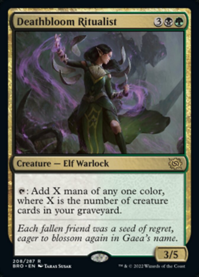 Deathbloom Ritualist [The Brothers' War] [Foil]