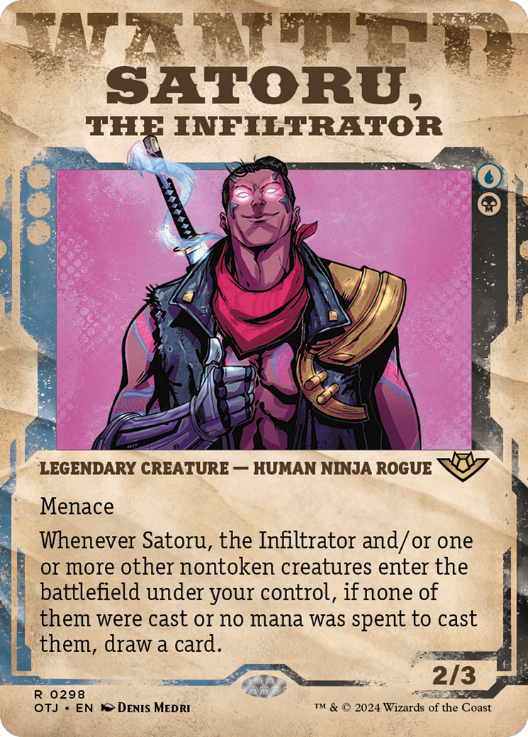 Satoru, the Infiltrator (Showcase) [Outlaws of Thunder Junction] [Foil]