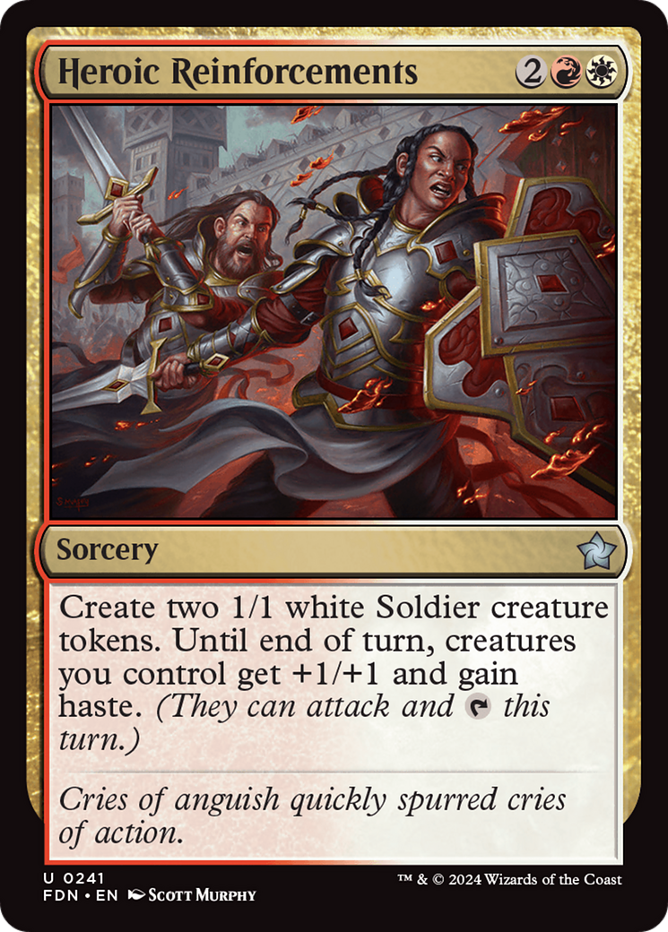Heroic Reinforcements [Foundations] [Foil]