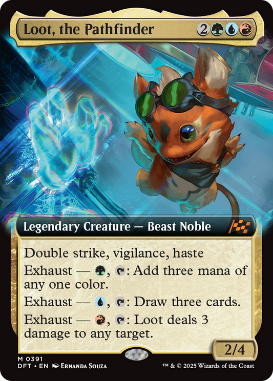 Loot, the Pathfinder (Extended Art) [Aetherdrift] [Foil]