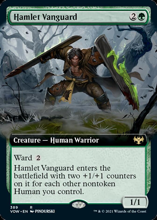 Hamlet Vanguard (Extended Art) [Innistrad: Crimson Vow] [Foil]