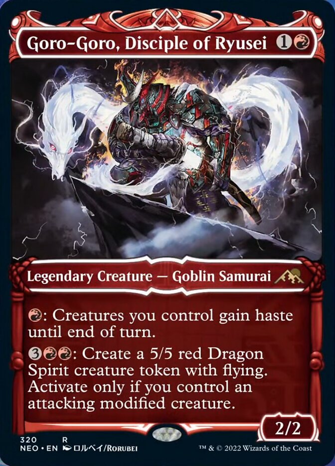 Goro-Goro, Disciple of Ryusei (Showcase Samurai) [Kamigawa: Neon Dynasty] [Foil]