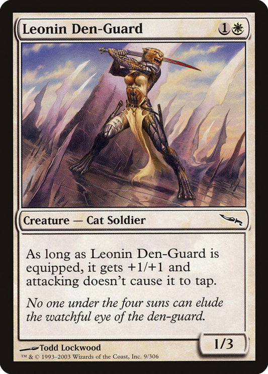 Leonin Den-Guard [Mirrodin] [Foil]