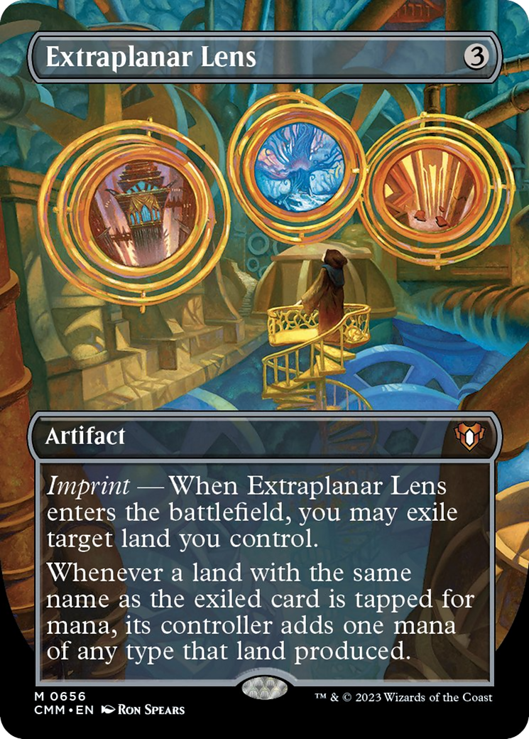 Extraplanar Lens (Borderless Alternate Art) [Commander Masters] [Foil]