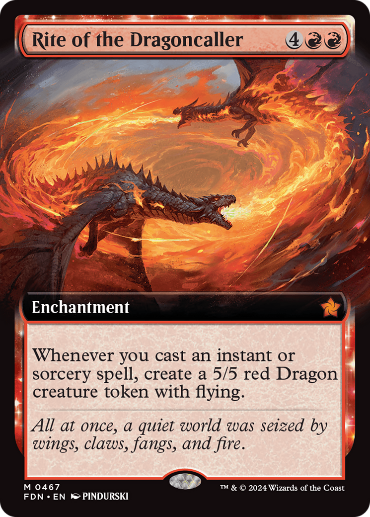 Rite of the Dragoncaller (Extended Art) [Foundations] [Foil]