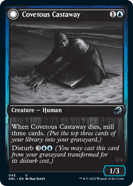 Covetous Castaway // Ghostly Castigator [Innistrad: Double Feature] [Foil]