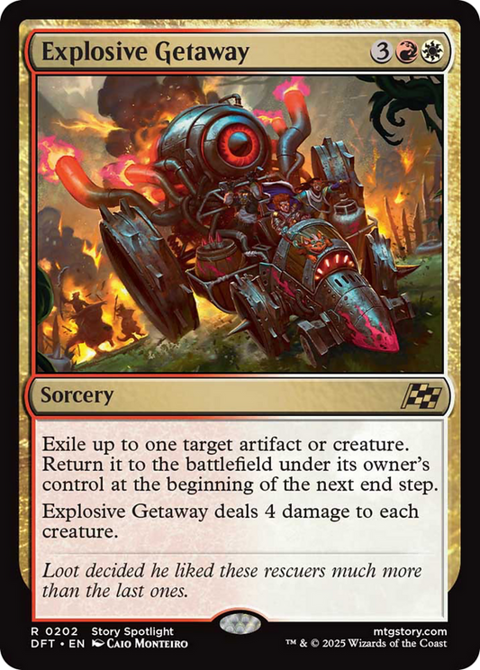 Explosive Getaway [Aetherdrift] [Foil]