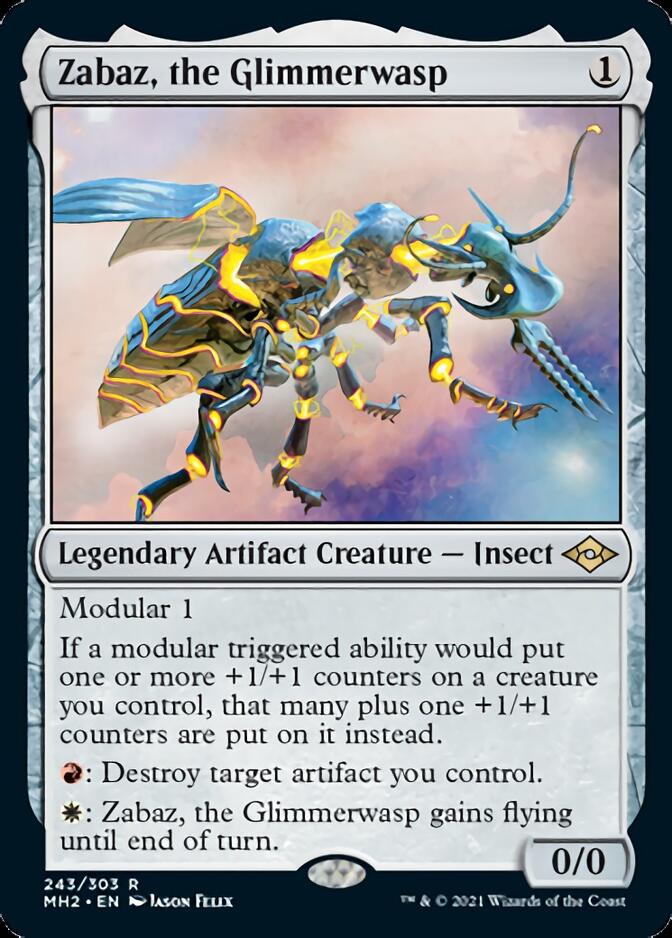 Zabaz, the Glimmerwasp [Modern Horizons 2] [Foil]