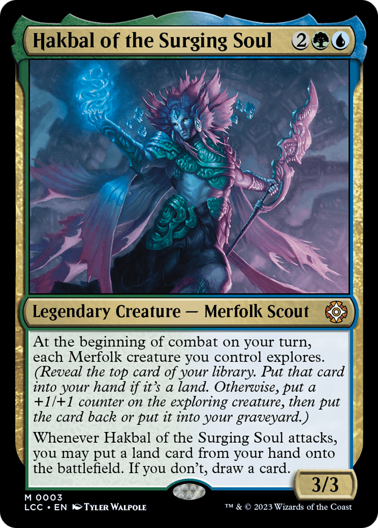Hakbal of the Surging Soul [The Lost Caverns of Ixalan Commander] [Foil]