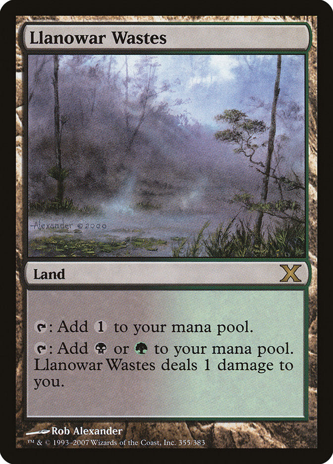 Llanowar Wastes [Tenth Edition] [Foil]