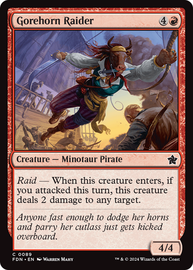 Gorehorn Raider [Foundations] [Foil]