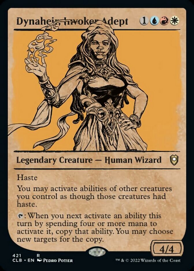 Dynaheir, Invoker Adept (Showcase) [Commander Legends: Battle for Baldur's Gate] [Foil]