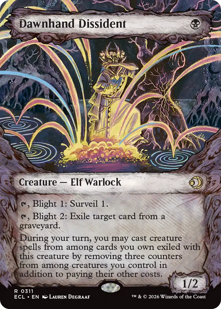 Dawnhand Dissident (Showcase) [Lorwyn Eclipsed] [Foil]