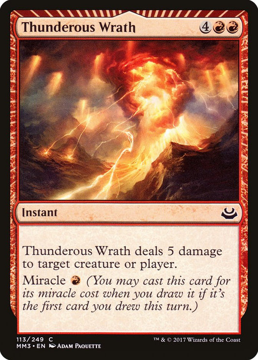 Thunderous Wrath [Modern Masters 2017] [Foil]