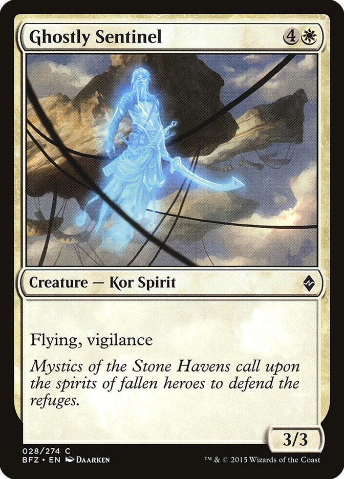 Ghostly Sentinel [Battle for Zendikar] [Foil]