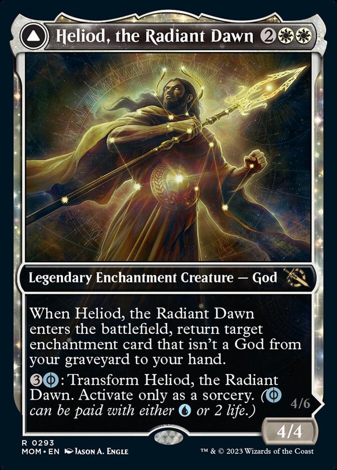 Heliod, the Radiant Dawn // Heliod, the Warped Eclipse (Showcase Planar Booster Fun) [March of the Machine] [Foil]