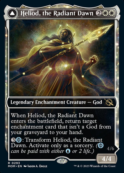 Heliod, the Radiant Dawn // Heliod, the Warped Eclipse (Showcase Planar Booster Fun) [March of the Machine] [Foil]
