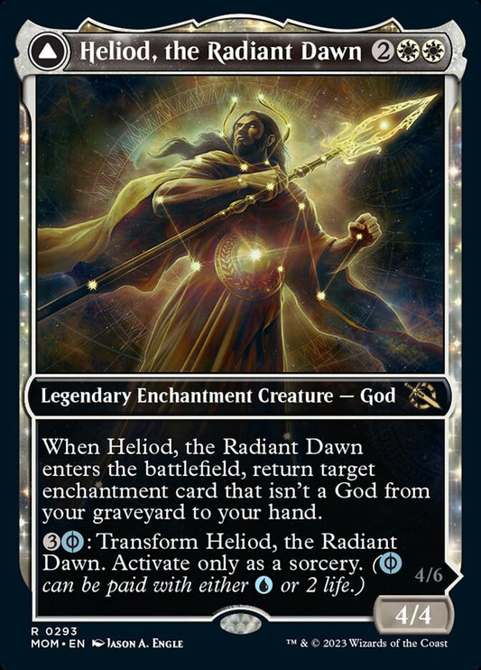 Heliod, the Radiant Dawn // Heliod, the Warped Eclipse (Showcase Planar Booster Fun) [March of the Machine] [Foil]