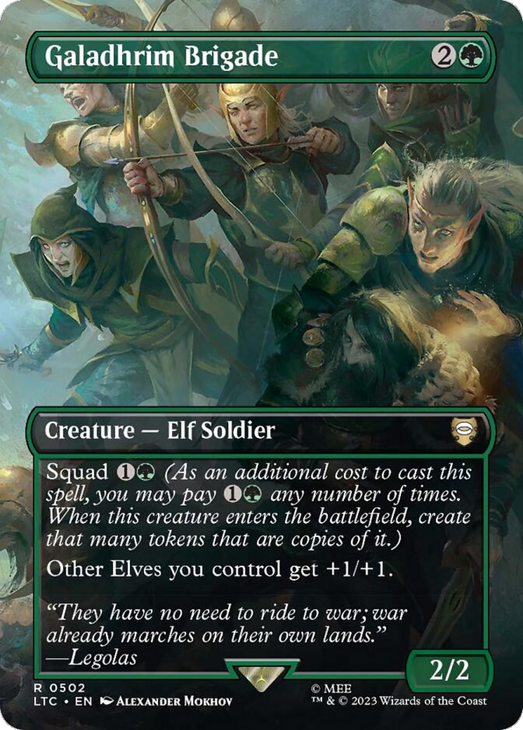 Galadhrim Brigade (Borderless) [The Lord of the Rings: Tales of Middle-Earth Commander] [Foil]