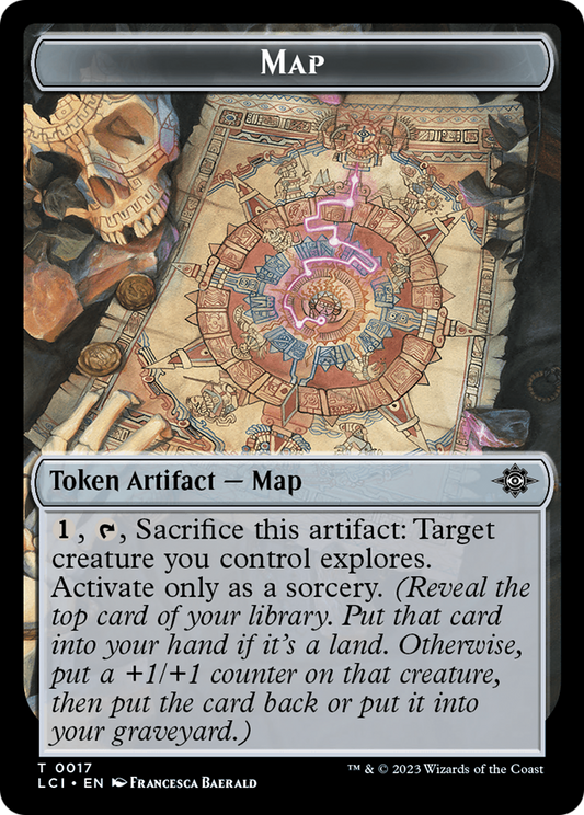 Map // Merfolk (0005) Double-Sided Token [The Lost Caverns of Ixalan Tokens] [Foil]