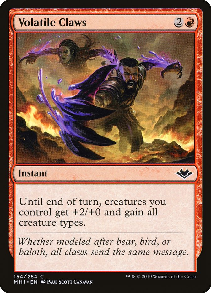 Volatile Claws [Modern Horizons] [Foil]