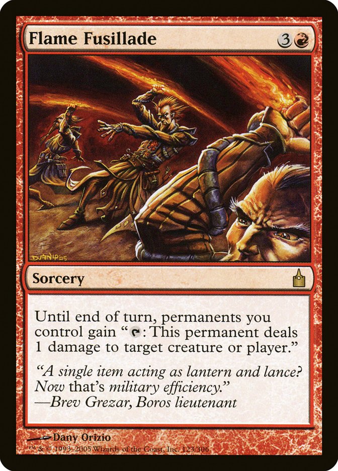 Flame Fusillade [Ravnica: City of Guilds] [Foil]