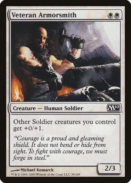 Veteran Armorsmith [Core Set 2010] [Foil]