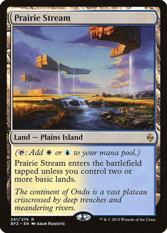 Prairie Stream [Battle for Zendikar] [Foil]