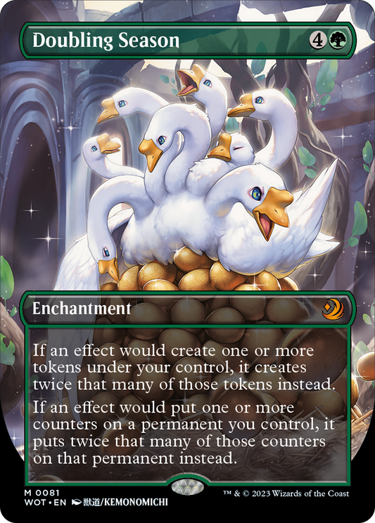 Doubling Season (Anime Borderless) [Wilds of Eldraine: Enchanting Tales] [Foil]
