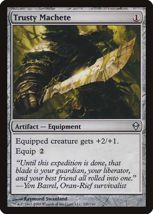 Trusty Machete [Zendikar] [Foil]