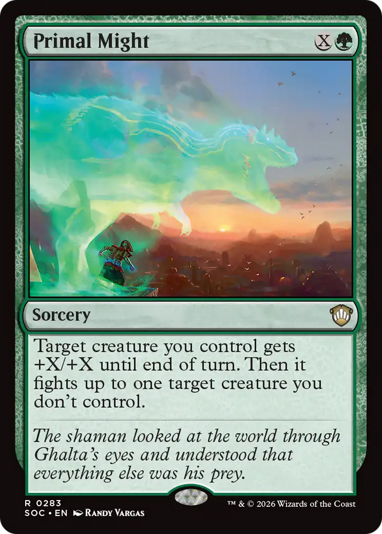 Primal Might [Secrets of Strixhaven Commander] [Foil]