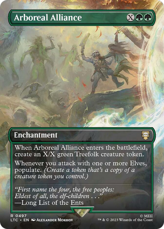 Arboreal Alliance (Borderless) [The Lord of the Rings: Tales of Middle-Earth Commander] [Foil]