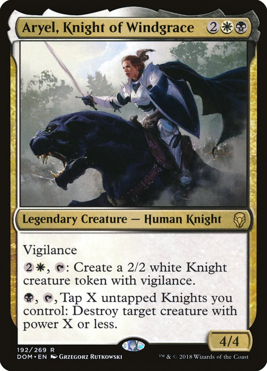 Aryel, Knight of Windgrace [Dominaria] [Foil]