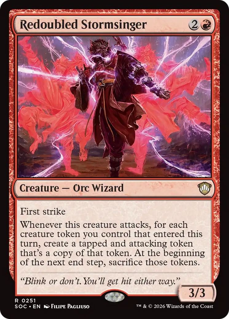Redoubled Stormsinger [Secrets of Strixhaven Commander] [Foil]