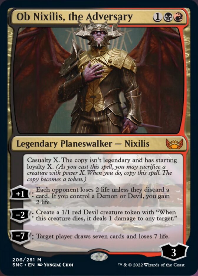 Ob Nixilis, the Adversary [Streets of New Capenna] [Foil]