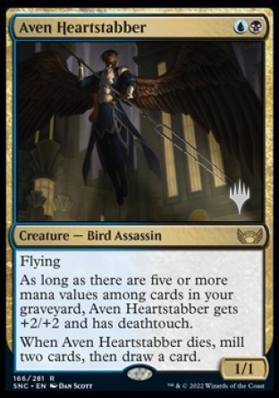 Aven Heartstabber (Promo Pack) [Streets of New Capenna Promos] [Foil]
