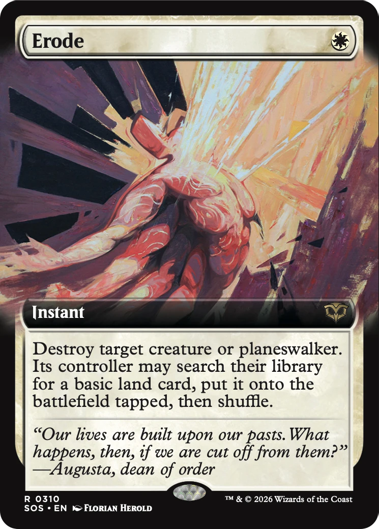 Erode (Extended Art) [Secrets of Strixhaven] [Foil]