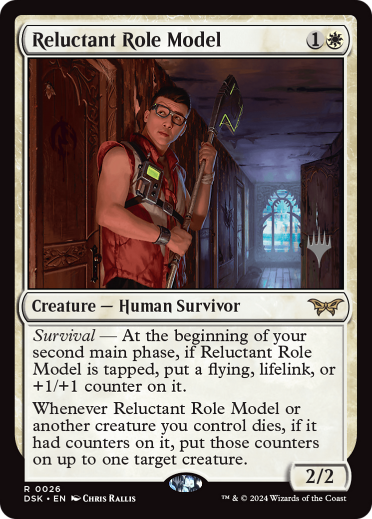 Reluctant Role Model (Promo Pack) [Duskmourn: House of Horror Promos] [Foil]