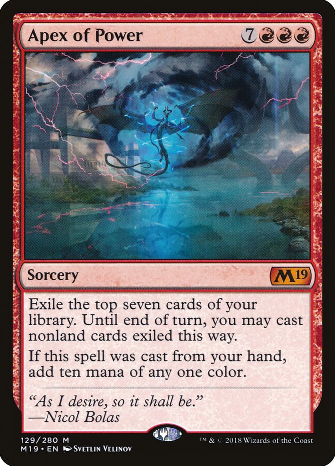Apex of Power [Core Set 2019] [Foil]