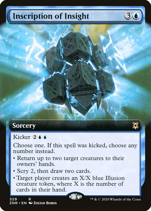 Inscription of Insight (Extended Art) [Zendikar Rising] [Foil]