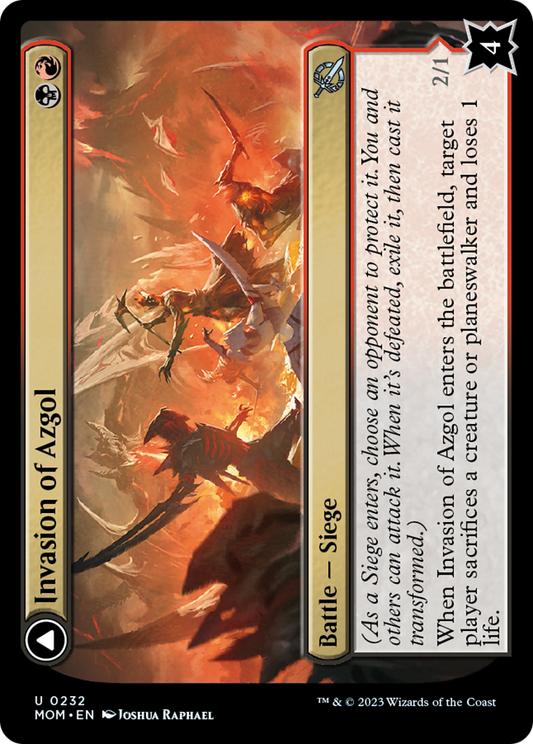 Invasion of Azgol // Ashen Reaper [March of the Machine] [Foil]