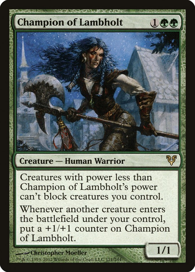 Champion of Lambholt [Avacyn Restored] [Foil]
