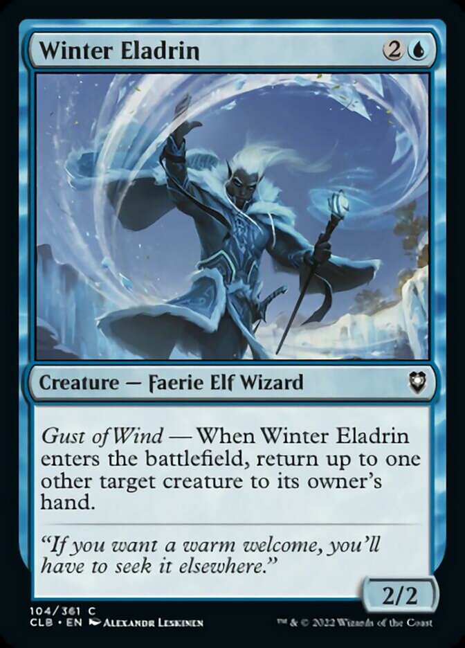 Winter Eladrin [Commander Legends: Battle for Baldur's Gate] [Foil]